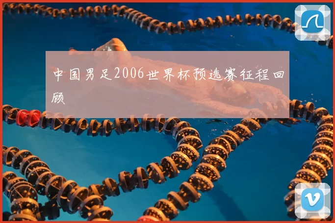 中国男足2006世界杯预选赛征程回顾