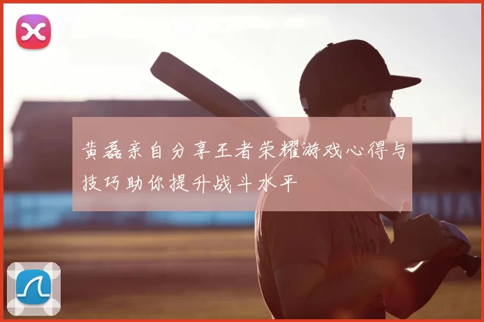 黄磊亲自分享王者荣耀游戏心得与技巧助你提升战斗水平